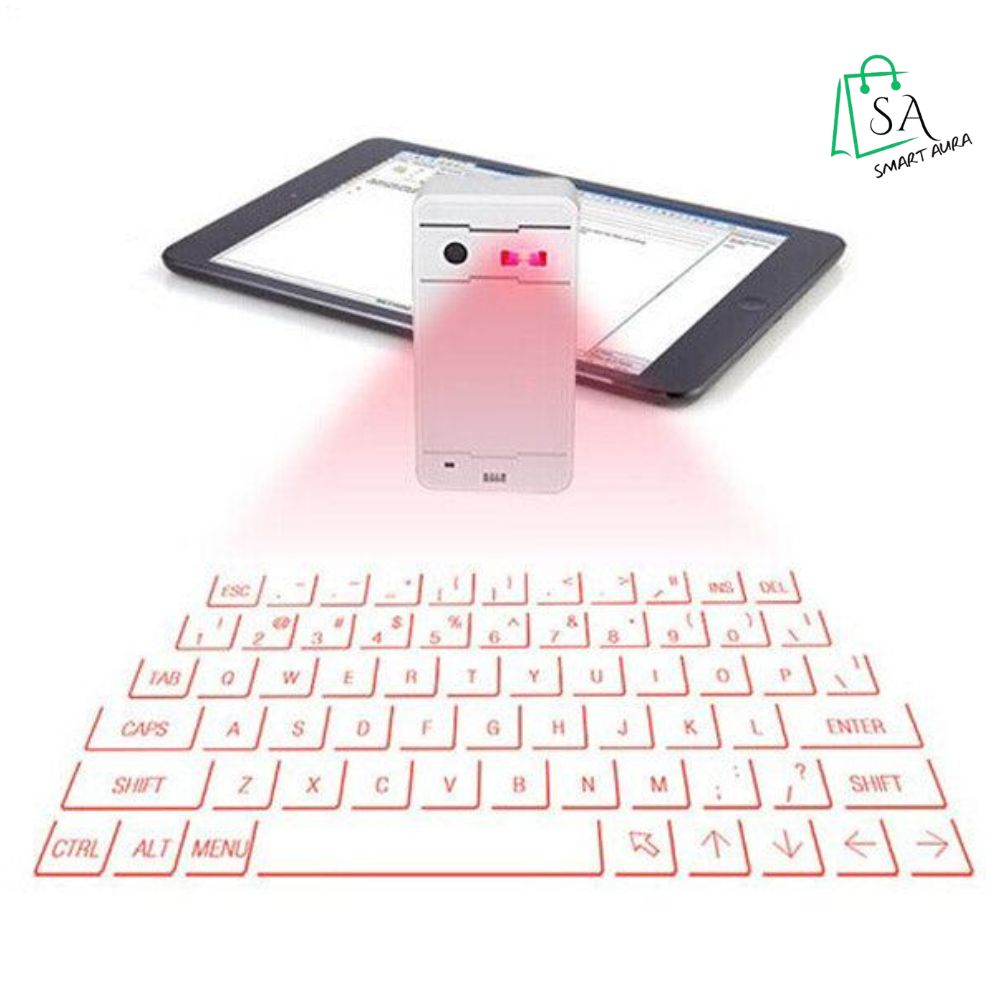 Virtual Laser Keyboard – Portable Wireless Bluetooth Keyboard | SmartAura UK