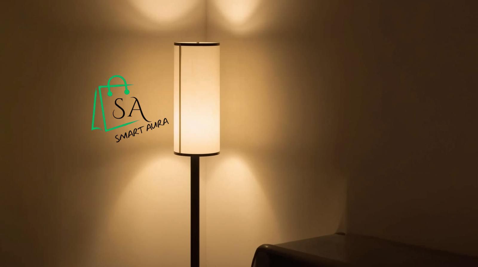 Modern LED Corner Floor Lamp for Living Room UK | SmartAura UK