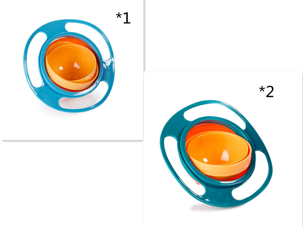360° Rotate Spill-Proof Bowl | Universal Kitchen & Pet Dish