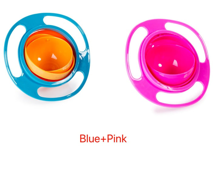 360° Rotate Spill-Proof Bowl | Universal Kitchen & Pet Dish