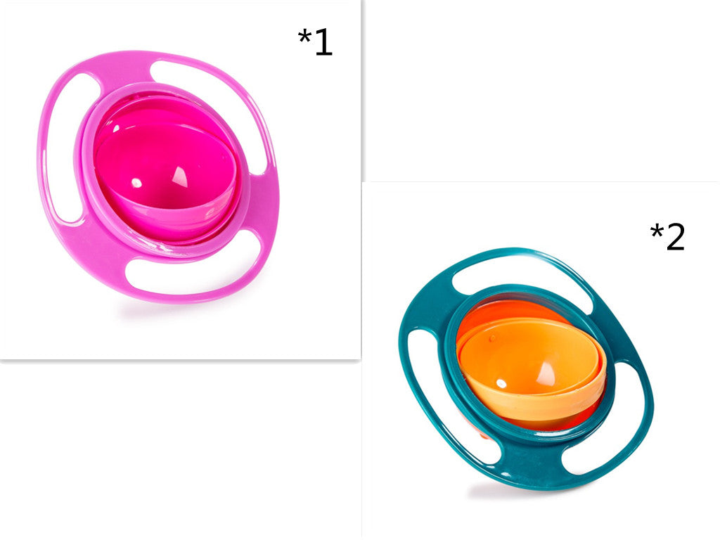 360° Rotate Spill-Proof Bowl | Universal Kitchen & Pet Dish