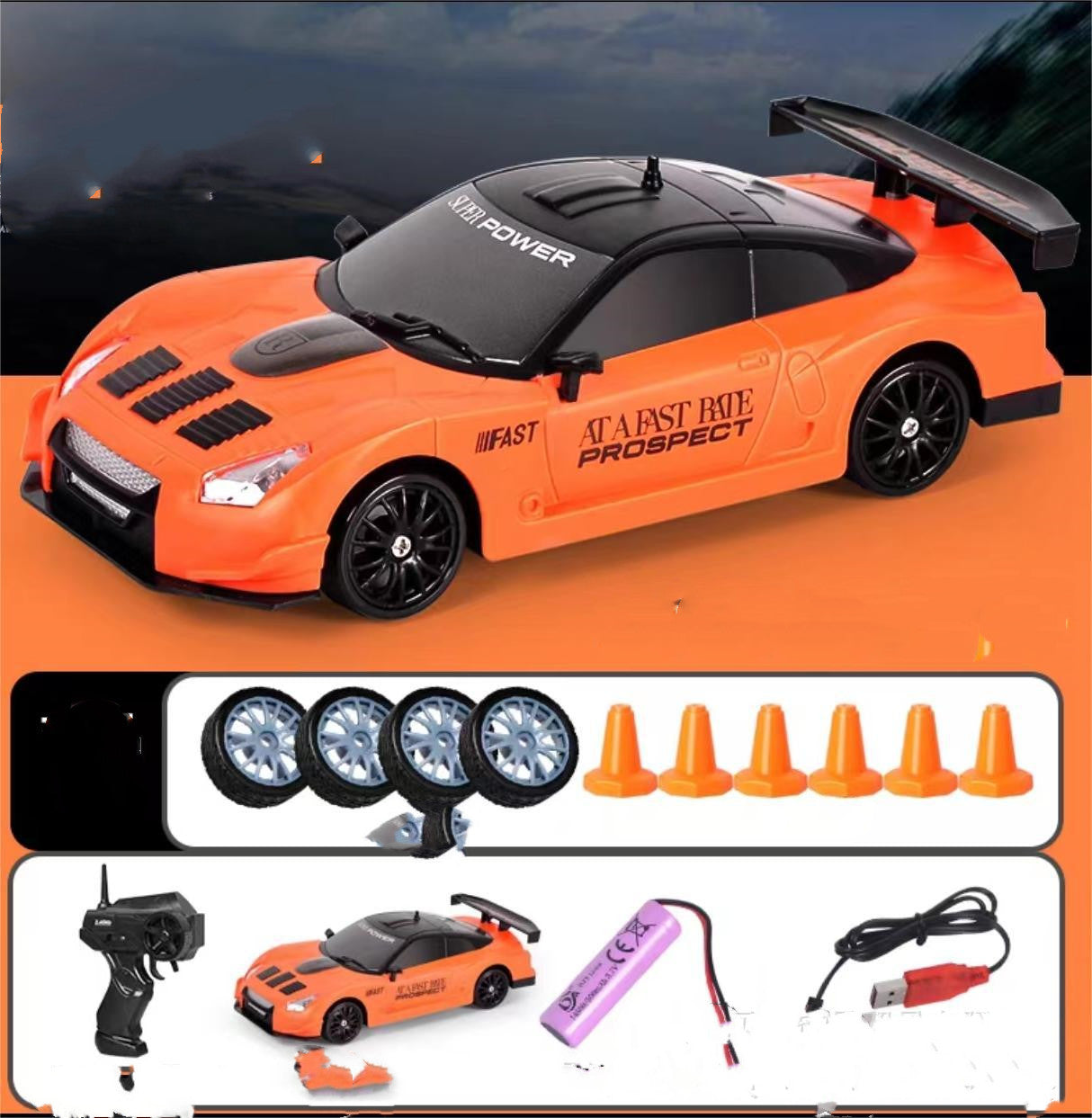 4WD RC Drift Car Toy – 2.4G Remote Control Racing Car for Children