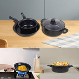 Complete 13 Piece Kitchen Cookware Set with Frying Pan Saucepans and Casserole