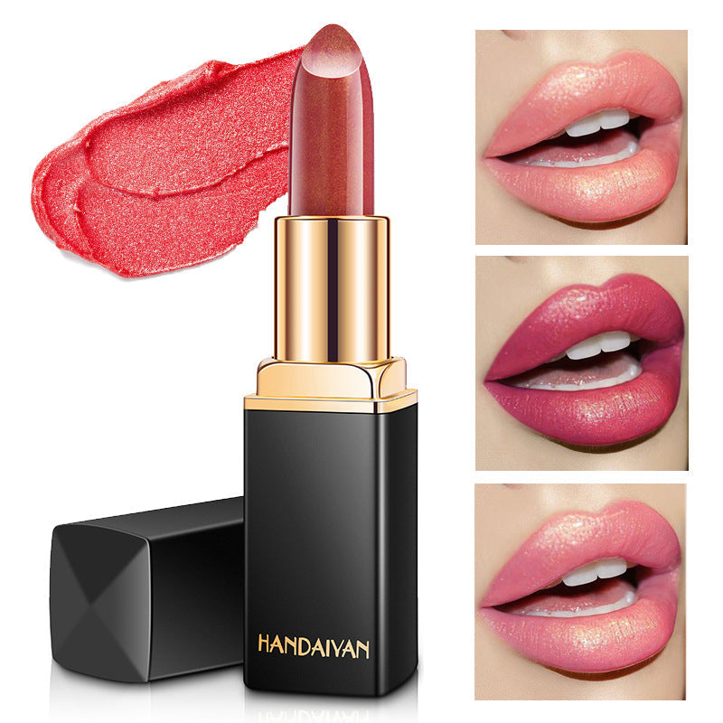Metallic Pearlescent Lipstick – Color-Changing Gilt Lipstick