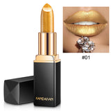 Metallic Pearlescent Lipstick – Color-Changing Gilt Lipstick