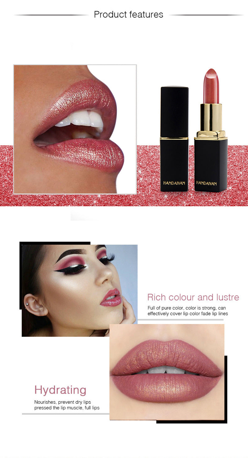 Metallic Pearlescent Lipstick – Color-Changing Gilt Lipstick