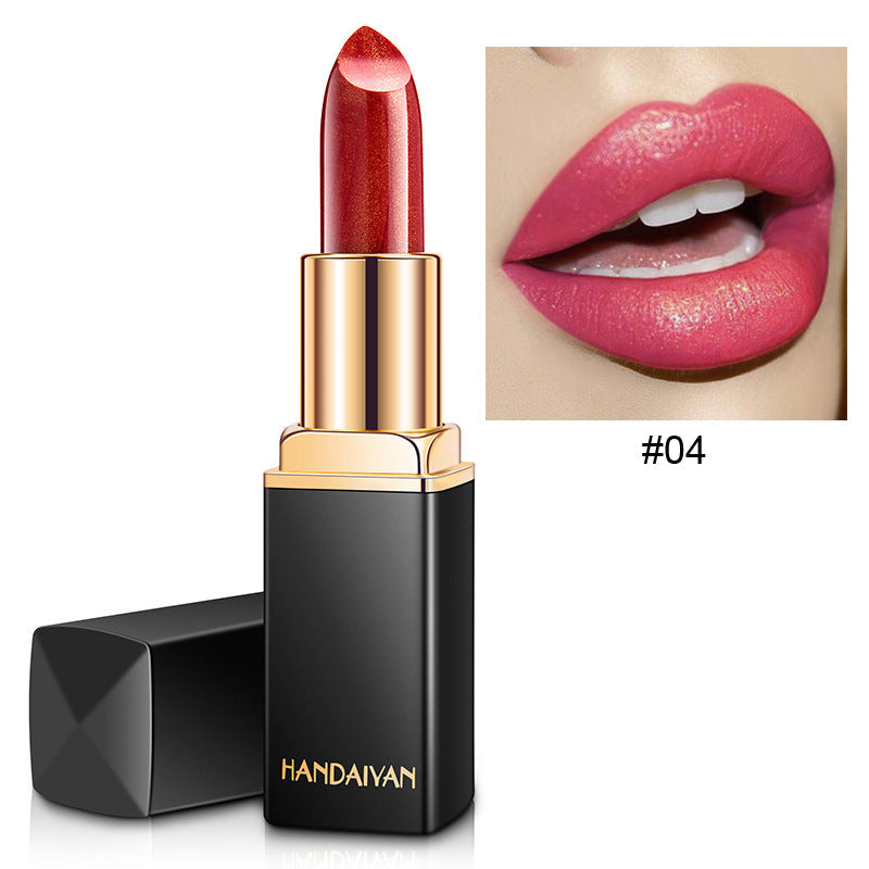 Metallic Pearlescent Lipstick – Color-Changing Gilt Lipstick