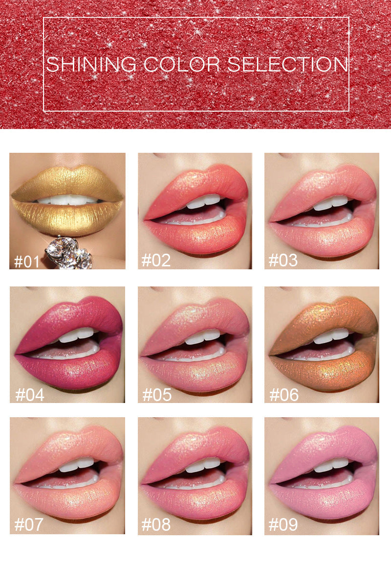 Metallic Pearlescent Lipstick – Color-Changing Gilt Lipstick