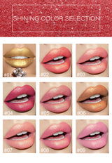 Metallic Pearlescent Lipstick – Color-Changing Gilt Lipstick