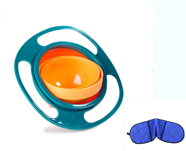 360° Rotate Spill-Proof Bowl | Universal Kitchen & Pet Dish
