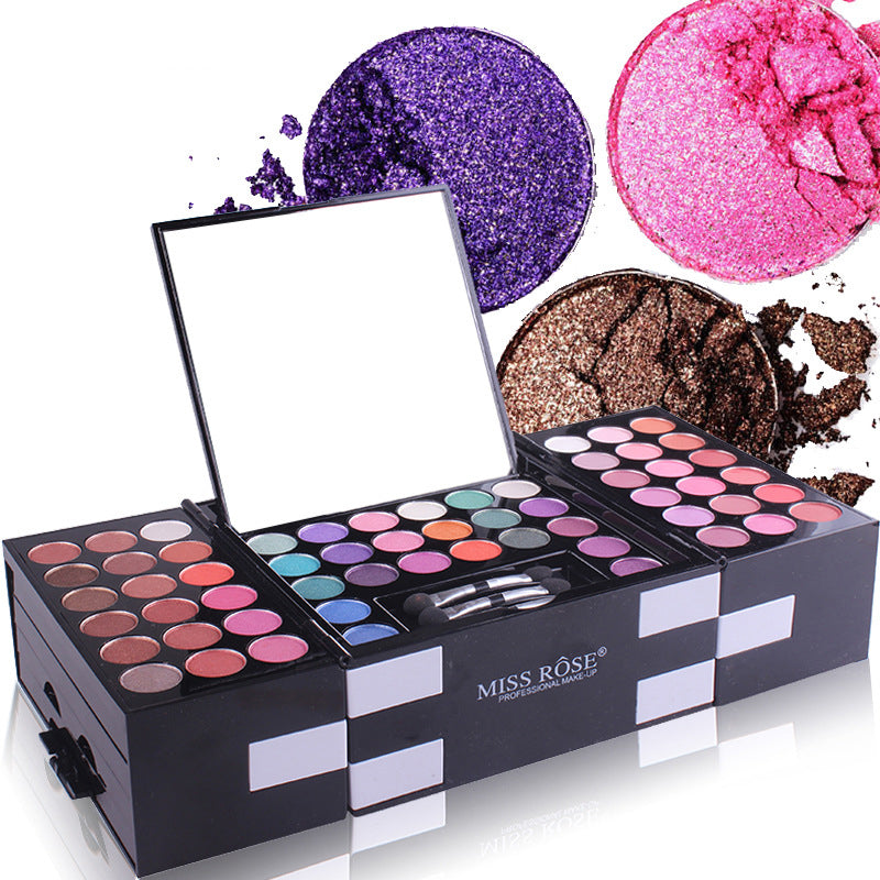 MISS ROSE 144 Color Makeup Kit | Eyeshadow, Blush & Brows