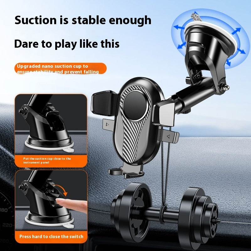 360° Rotating Car Phone Holder Dashboard Windshield Mount for GPS Navigation