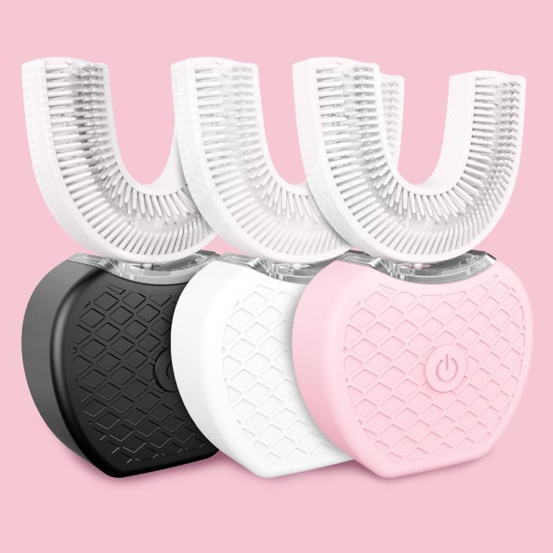 360° Smart U-Shaped Electric Toothbrush, Waterproof, USB Rechargeable