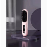 2-in-1 Hair Straightener & Comb – Portable USB Hot Hair Curler