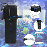 500L/H submersible aquarium water filter pump for clean and clear fish tank water