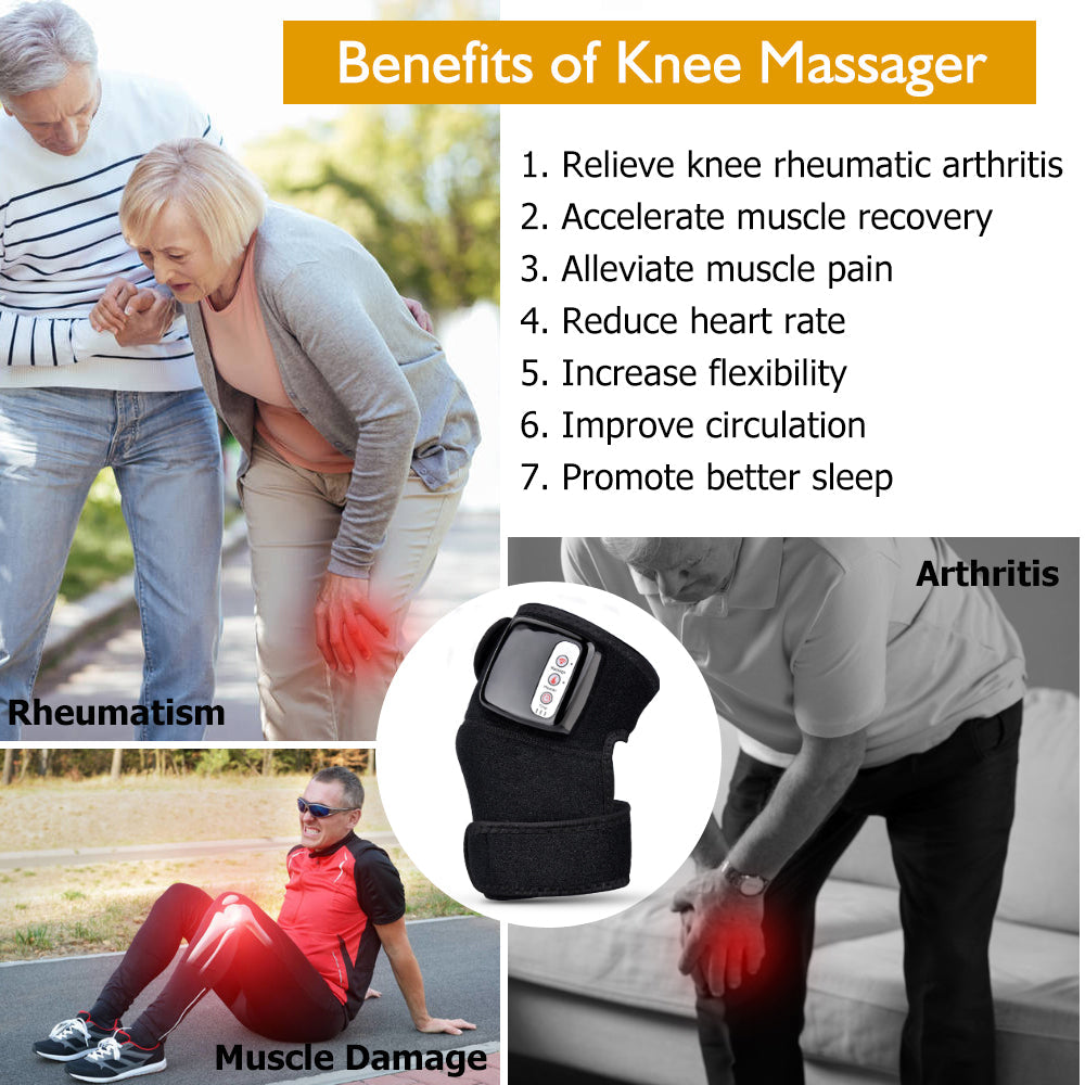 Electric Infrared Heating Knee & Elbow Massager – Vibration Therapy