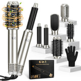 6-in-1 Air Styler Hair Dryer Brush 1000W with Auto Curlers for Fast Hair Styling