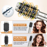 6-in-1 Hair Styling Tool with Auto Air Curler Hair Dryer Brush for Smooth and Curly Hair