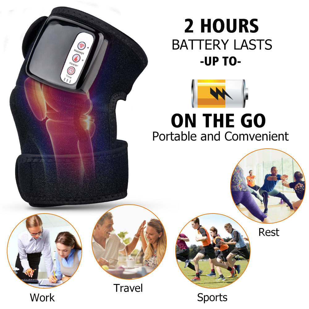 Electric Infrared Heating Knee & Elbow Massager – Vibration Therapy
