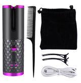 Automatic Hair Curler – Portable Rechargeable Ceramic Curling Iron