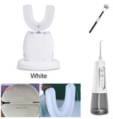 360° Smart U-Shaped Electric Toothbrush, Waterproof, USB Rechargeable