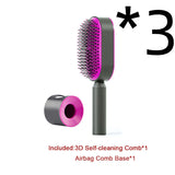 Women’s Self-Cleaning Hair Brush – Hair Loss & Scalp Massage Comb