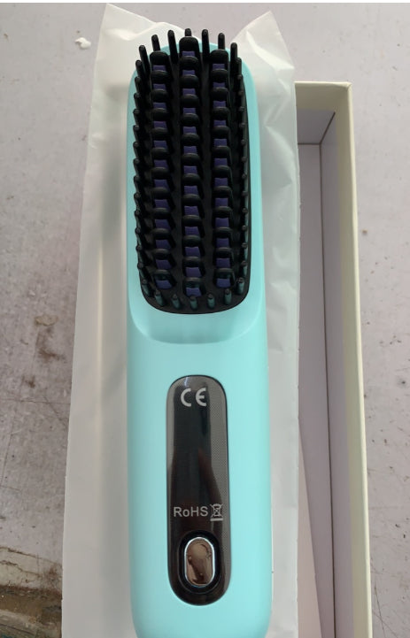 2-in-1 Hair Straightener & Comb – Portable USB Hot Hair Curler