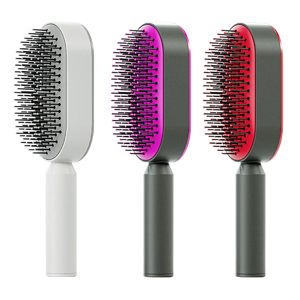 Women’s Self-Cleaning Hair Brush – Hair Loss & Scalp Massage Comb