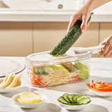 Compact vegetable slicer designed for quick and efficient meal prep