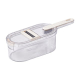 Kitchen vegetable cutter with built-in storage container for easy food preparation