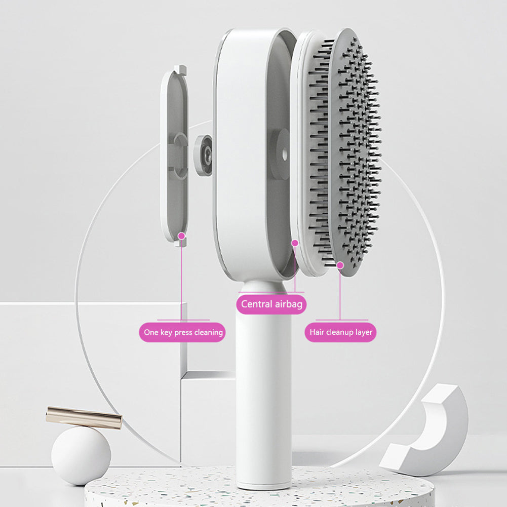 Women’s Self-Cleaning Hair Brush – Hair Loss & Scalp Massage Comb