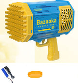 Rocket Bubble Gun Toy – 69 Holes Automatic Bubble Blower for Kids