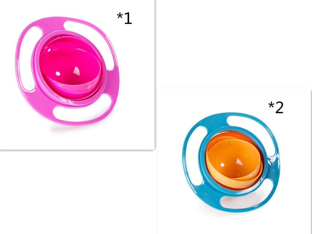 360° Rotate Spill-Proof Bowl | Universal Kitchen & Pet Dish