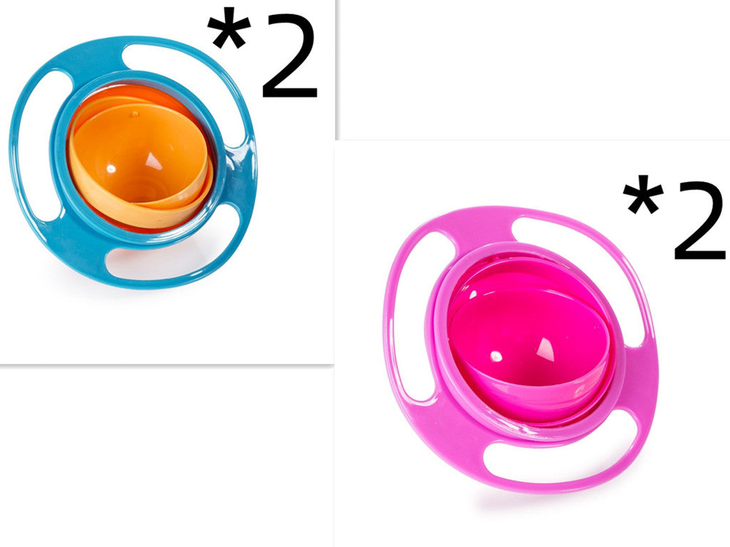 360° Rotate Spill-Proof Bowl | Universal Kitchen & Pet Dish