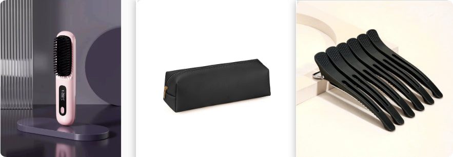 2-in-1 Hair Straightener & Comb – Portable USB Hot Hair Curler