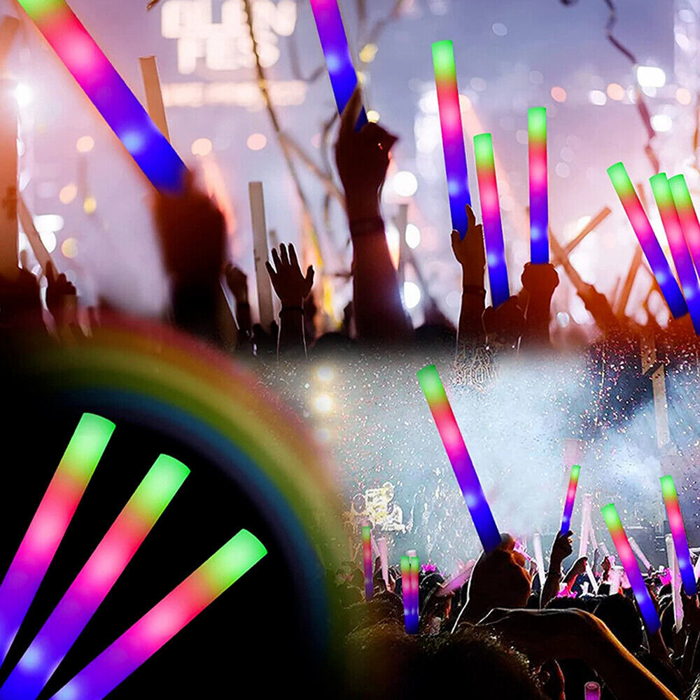 Light-Up LED Foam Sticks for Concerts, Sporting Events, Raves & Festivals