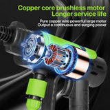 Cordless Pressure Washer Dual Battery Cleaning Tool with 6-in-1 Nozzle for Fast Outdoor Cleaning