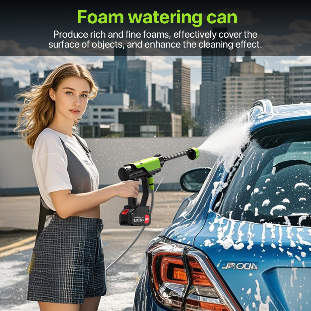 Portable Cordless Water Jet Pressure Cleaner for Vehicles Fence and Deck Cleaning