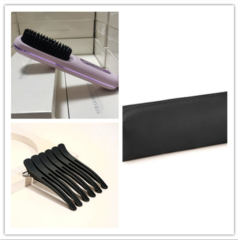 2-in-1 Hair Straightener & Comb – Portable USB Hot Hair Curler