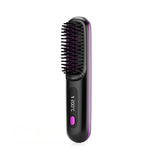 2-in-1 Hair Straightener & Comb – Portable USB Hot Hair Curler