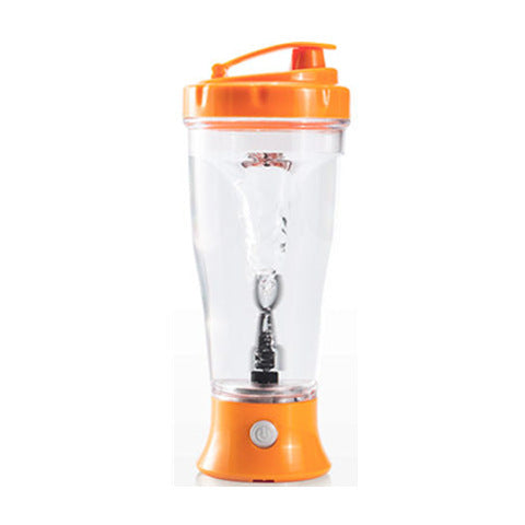 Electric shaker cup for protein shakes with powerful vortex mixing and leak-proof design