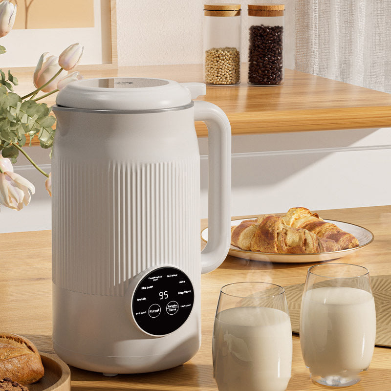Electric soy milk maker and smoothie blender for nutritious beverages