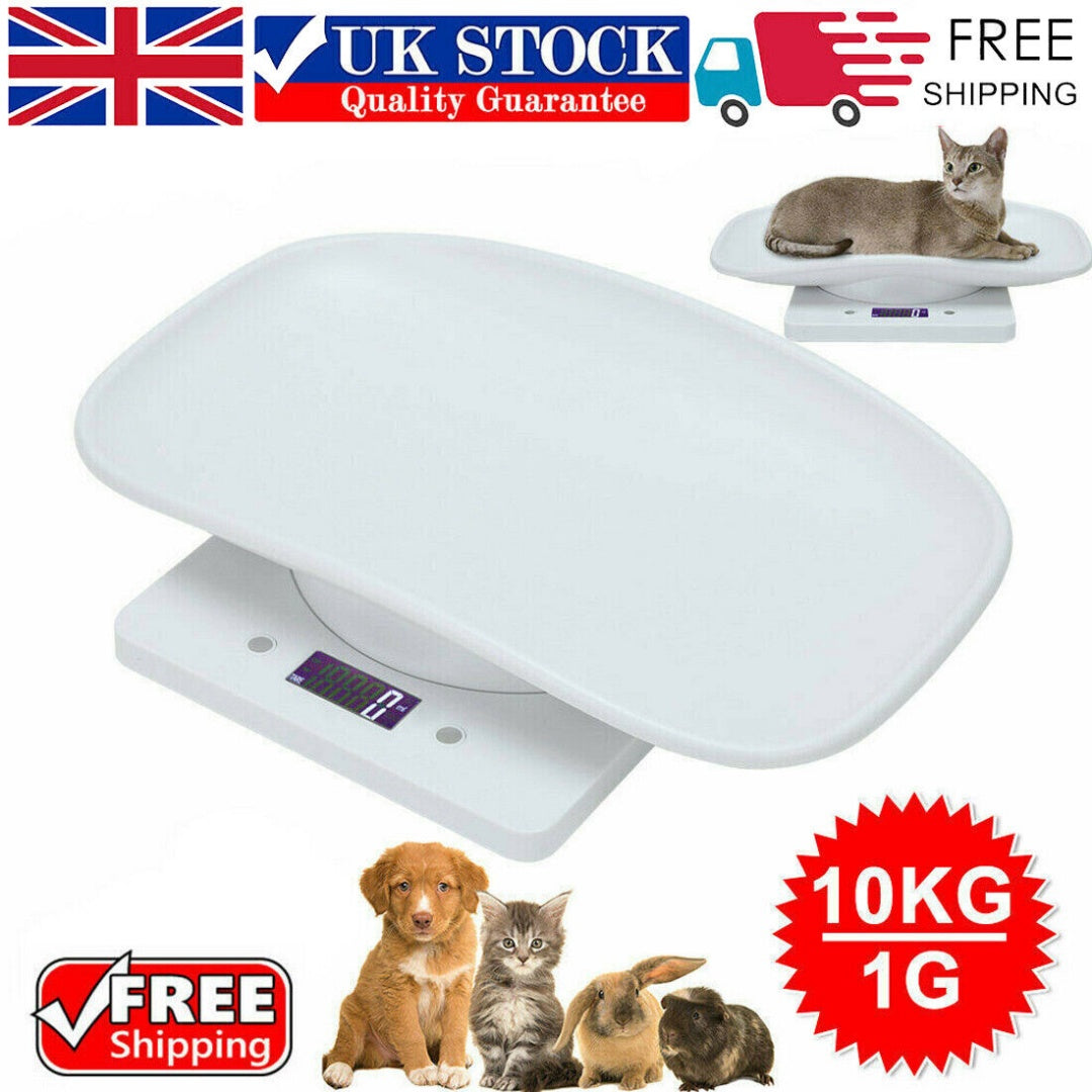 Electronic LCD Digital Pet Weighing Scale 10kg 1g for accurate home pet weight monitoring