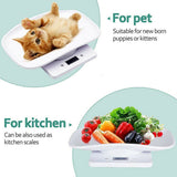 Electronic LCD Digital Pet Weighing Scale 10kg 1g with multiple weighing units including g, oz, ml and lb:oz