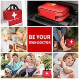 Emergency First Aid Kit 391 Piece Portable Medical Kit for Home Office and Travel