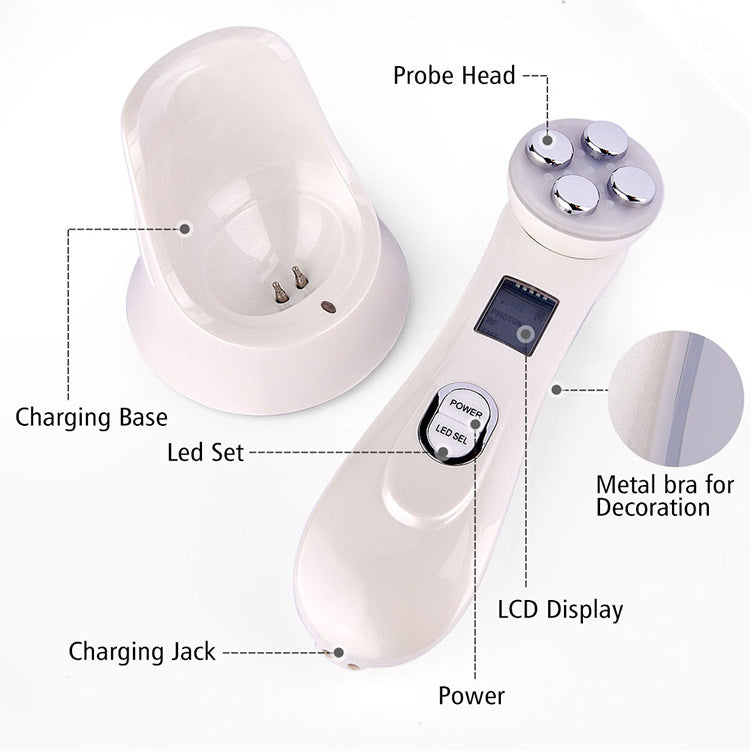 EMS RF Wrinkle Removal Device for Anti-Aging Facial Massage and Skin Firming Treatment