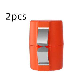 Ergonomic stainless steel egg shell opener with comfortable grip