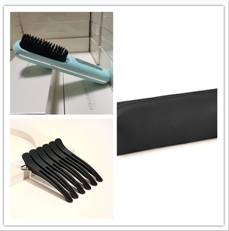 2-in-1 Hair Straightener & Comb – Portable USB Hot Hair Curler