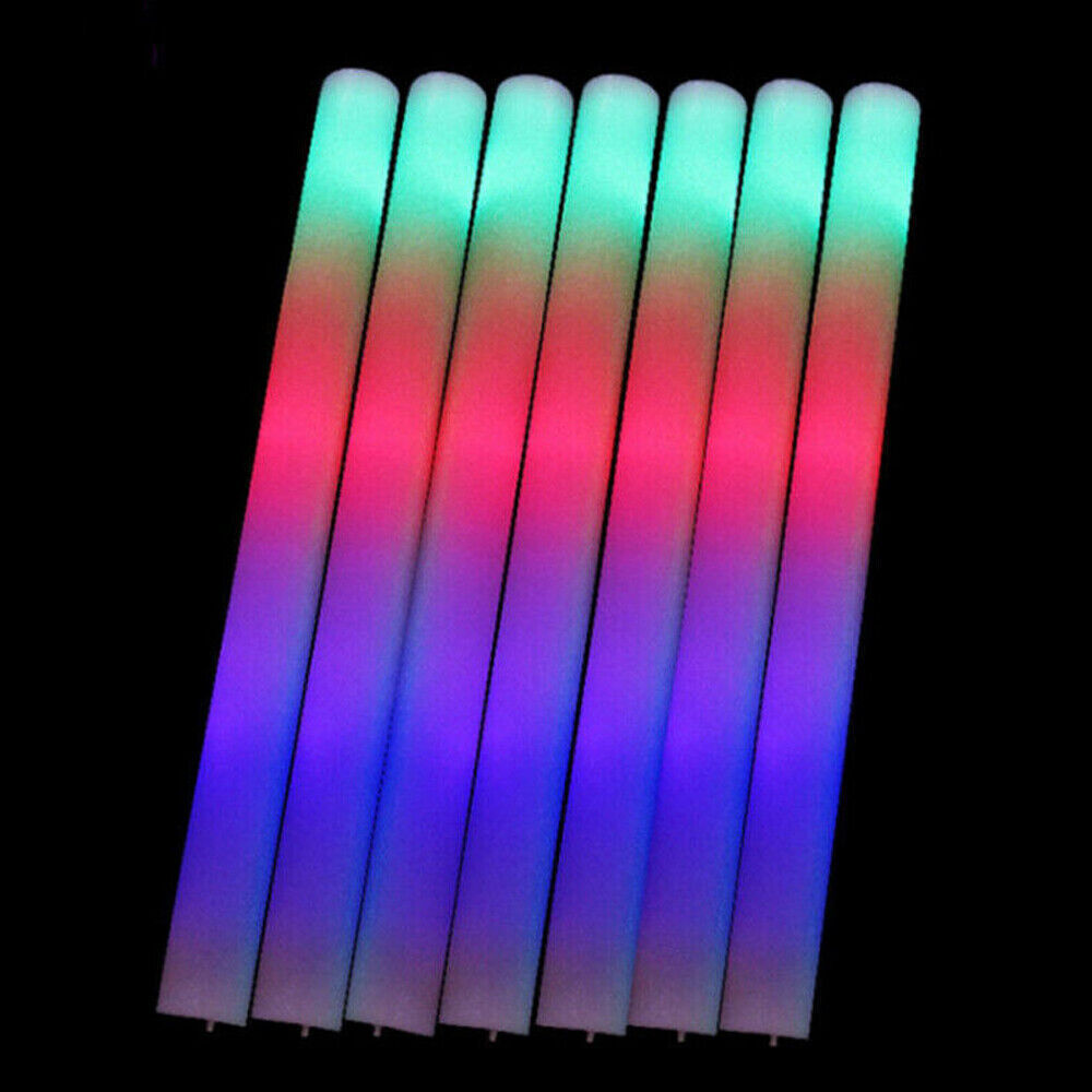 Flashing LED Foam Glow Sticks for Wedding Reception, Birthday Party & Night Events