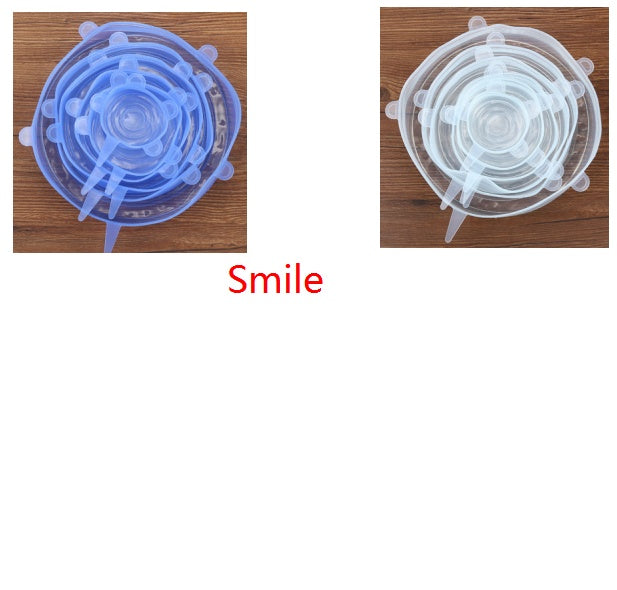 Flexible silicone bowl lids with strong stretch and secure seal